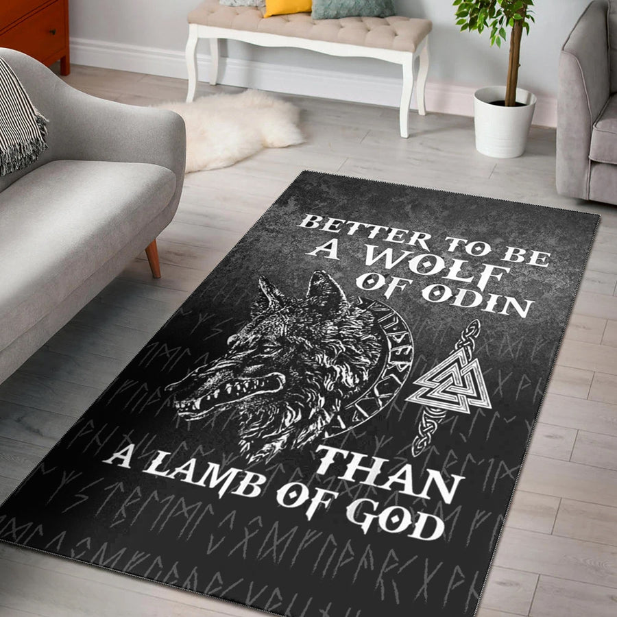 Ligerking Area Rug - Wolf-Of-Odin Area Rug A7