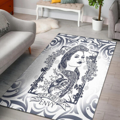 Ligerking Area Rug - Envy! Seven Deadly Sins Celtic Tattoo Area Rug A35