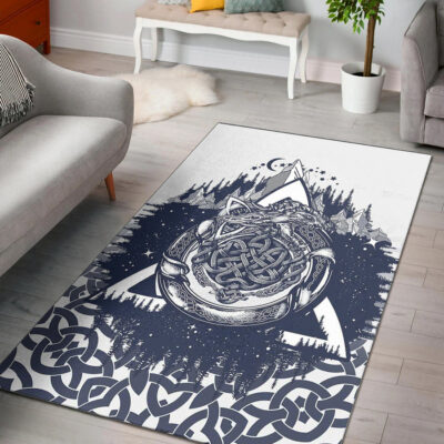 Ligerking Area Rug - Ouroboros Celtic Style Area Rug A35