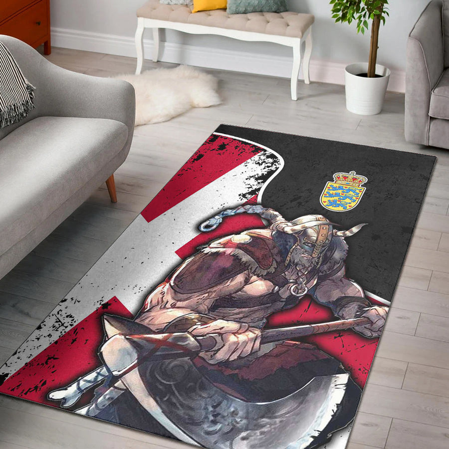 Ligerking Area Rug - Denmark Warrior Brush Style Area Rug A35