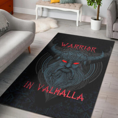Ligerking Area Rug - Warrior In Valhala Area Rug A35