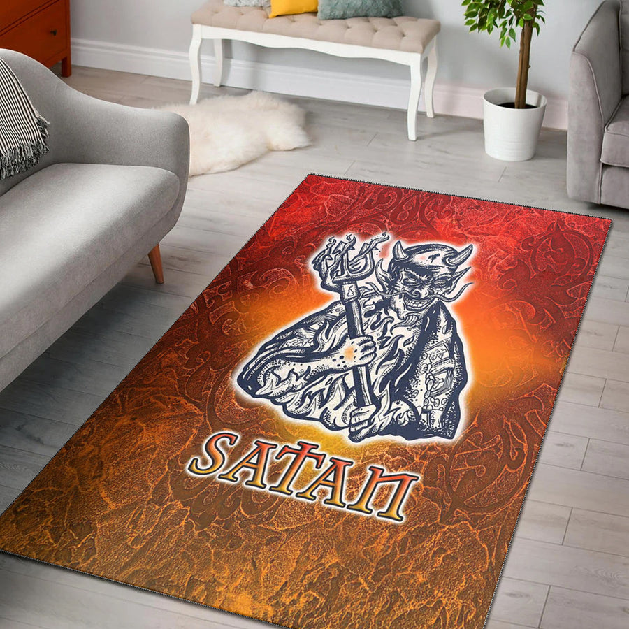 Ligerking Area Rug - Satan Celtic Area Rug A35