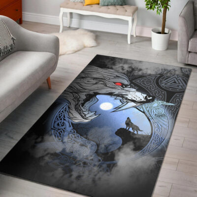 Ligerking Area Rug - Fenrir And Moon Area Rug A31