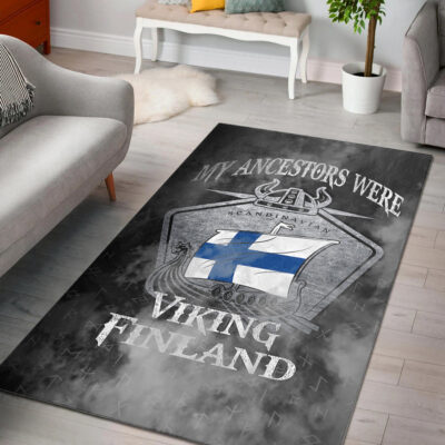 Ligerking Area Rug - Viking Finland Drakka Scandinavian Area Rug A31