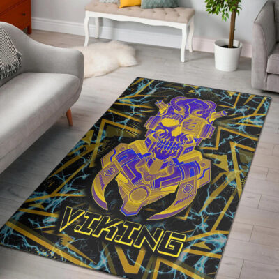 Ligerking Area Rug - Viking 3D Warrior Robo Area Rug A35
