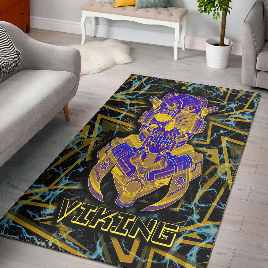 Ligerking Area Rug - Viking 3D Warrior Robo Area Rug A35