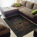 Ligerking Area Rug - Colorful Tree of Life With Triquetra Area Rug A7