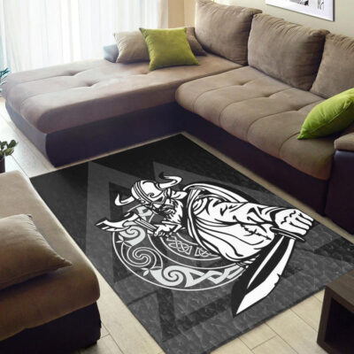Ligerking Area Rug -Warriors Valknut Style Area Rug A94