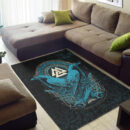 Ligerking Area Rug - Huginn and Muninn Valknut Cyan Style Area Rug A35