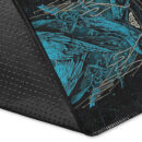 Ligerking Area Rug - Huginn and Muninn Valknut Cyan Style Area Rug A35