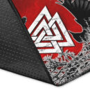 Ligerking Area Rug - Hugin and Munin Valknut Helm Of Awe Rune Area Rug A35