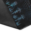 Ligerking Area Rug - Raven and Valknut Cyan Style Area Rug A94