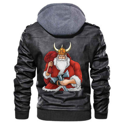 Ligerking - Head Santa Leather Jacket A35