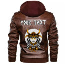 (Custom) Ligerking - Scandinavian Myths Raven Leather Jacket A35