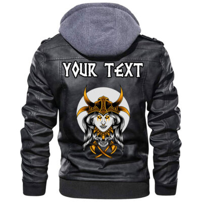 (Custom) Ligerking - Scandinavian Myths Raven Leather Jacket A35