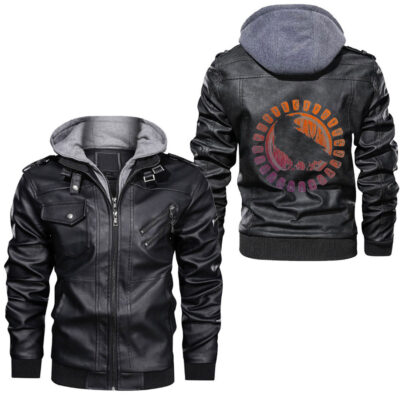 Ligerking - Shield Maiden Female Viking Warrior Strong Woman Leather Jacket A35