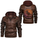 Ligerking - Shield Maiden Female Viking Warrior Strong Woman Leather Jacket A35