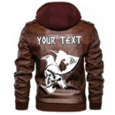 (Custom) Ligerking - Scandinavian Owl Leather Jacket A35