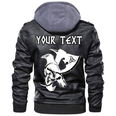 (Custom) Ligerking - Scandinavian Owl Leather Jacket A35