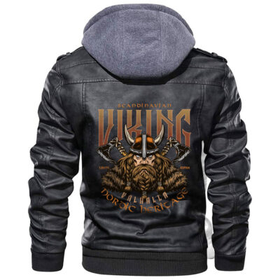 Ligerking Jacket - Nordic Heritage Viking Leather Jacket A31
