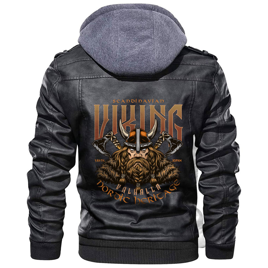 Ligerking Jacket - Nordic Heritage Viking Leather Jacket A31