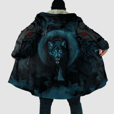 Ligerking Clothing - Wolf Viking 3D All Over Printed Cloak