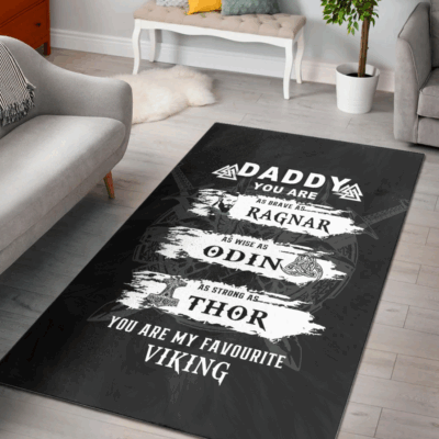 Ligerking Area Rug - Viking Daddy Area Rug A31