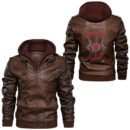 Ligerking - Skol Gold Leather Jacket A35