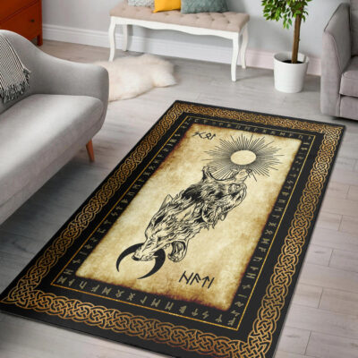 Ligerking Area Rug - Skoll and Hati Angry Area Rug A35