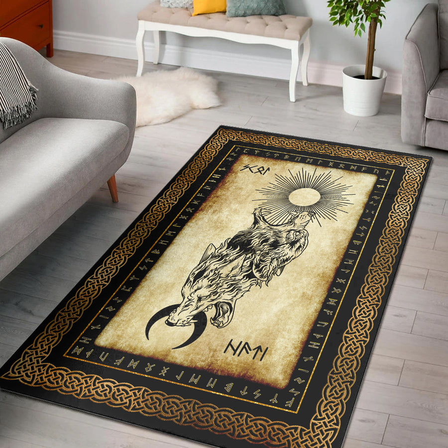 Ligerking Area Rug - Skoll and Hati Angry Area Rug A35