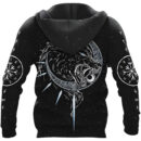Ligerking Pullover Hoodie - Skoll and Hati With Vegvisir A35