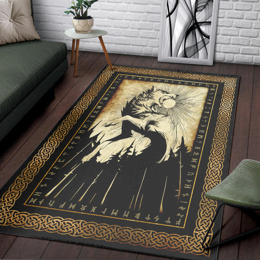 Ligerking Area Rug - Skoll and Sun Area Rug A35
