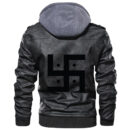 Ligerking - Sun Tattoo Viking Leather Jacket A35