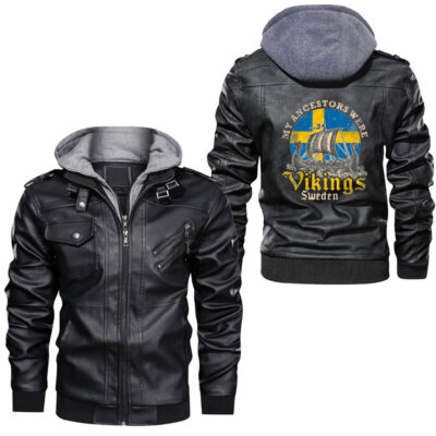 Ligerking - That Which Does Not Kill Me Should Run Viking Roots Leather Jacket A35