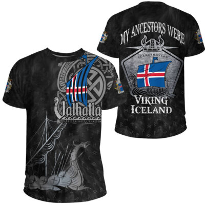 Ligerking Clothing - Viking Iceland Drakkar T-shirt A31