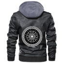 Ligerking - Tattoo Viking Leather Jacket A35