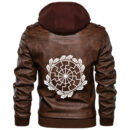 Ligerking - The Ancient European Esoteric Sign Leather Jacket A35