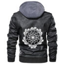 Ligerking - The Ancient European Esoteric Sign Leather Jacket A35