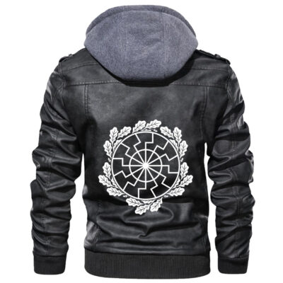 Ligerking - The Ancient European Esoteric Sign Leather Jacket A35
