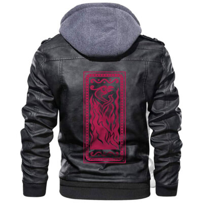 Ligerking - The Phoenix Bird Leather Jacket A35
