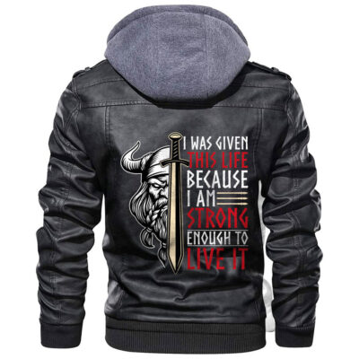 Ligerking Jacket - Scandinavian Valhalla Nordic Heritage Leather Jacket A31