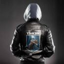 Ligerking - Robot Viking 3D Leather Jacket A35