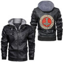 Ligerking - Til Valhalla Nordic Viking Warrior Norse Viking Leather Jacket A35