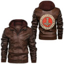 Ligerking - Til Valhalla Nordic Viking Warrior Norse Viking Leather Jacket A35