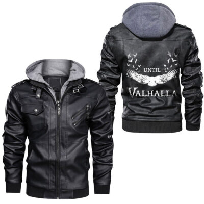 Ligerking - Tree Of Life Celtic Celtic Viking Knotwork Leather Jacket A35