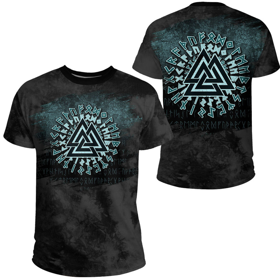 Ligerking - Valknut Viking Warrior Symbol Triangle T-Shirt A7