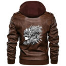 Ligerking - Valkyrie Fighter Leather Jacket A35