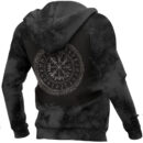 Ligerking Hoodie -Vegvisir With Ouroboros And Runes Hoodie A7