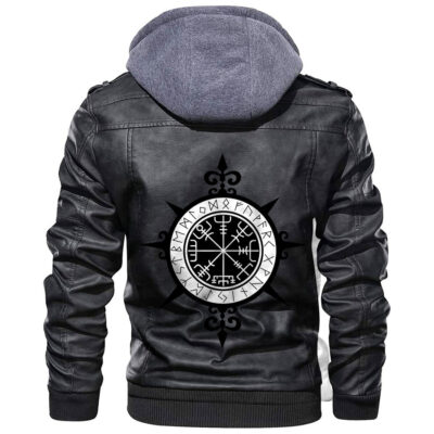 Ligerking - Vegvisir Leather Jacket A35