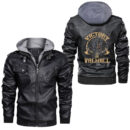 Ligerking - Viking Asatru Where is Fenrir when we need Ragnarok Leather Jacket A35